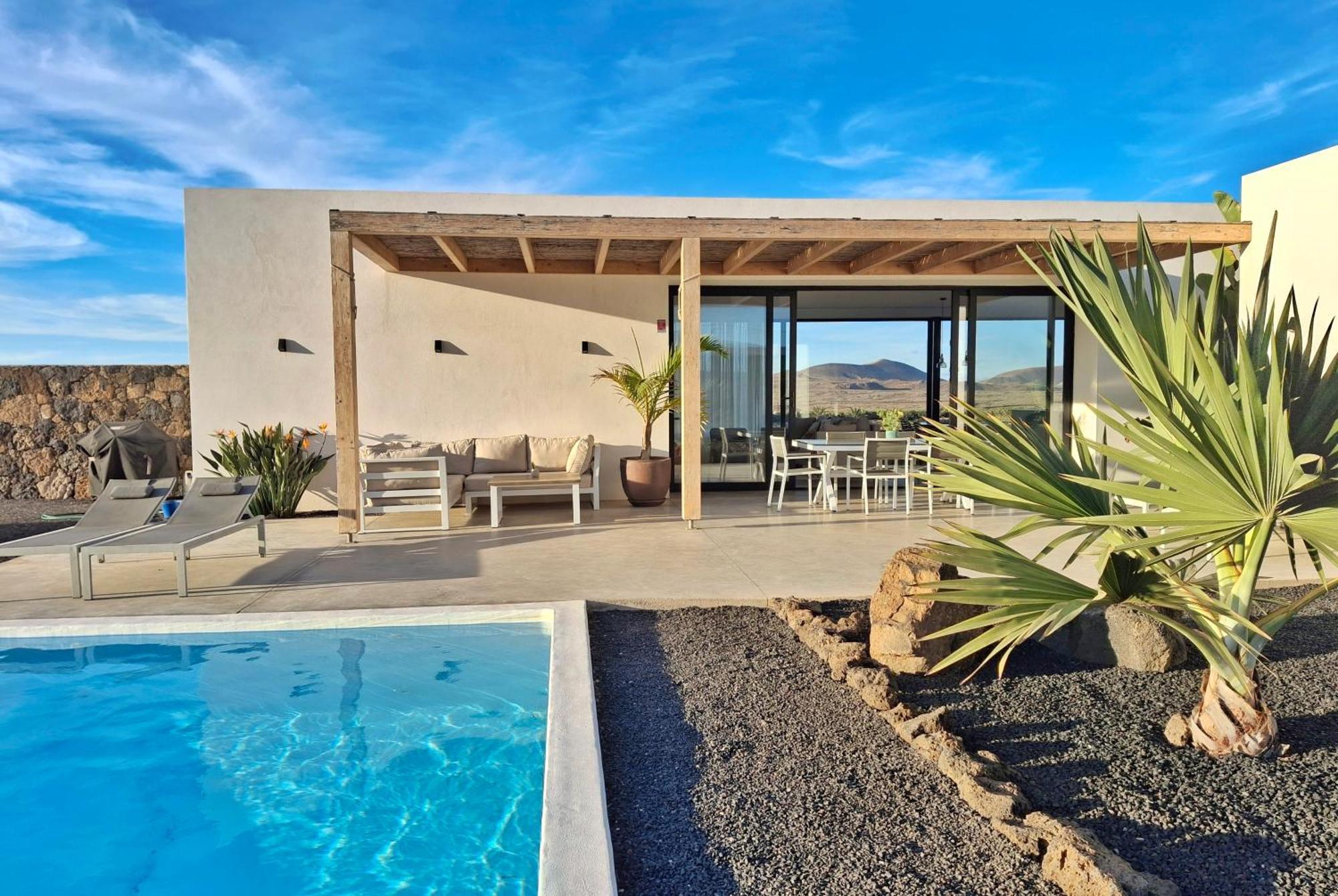 Villa Tabaiba En Lajares Con Piscina Kültér fotó